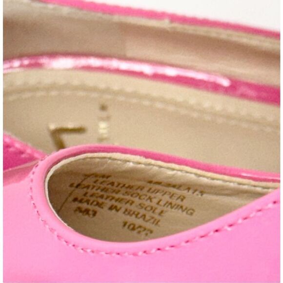 Marc Fisher Pumps Womens Size 5.5 Zala in Barbie Pink Leather Pointed Toe Heels - Picture 10 of 11